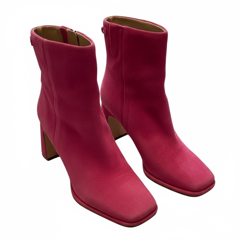 Sam Edelman Fuchsia Suede Heeled Boots